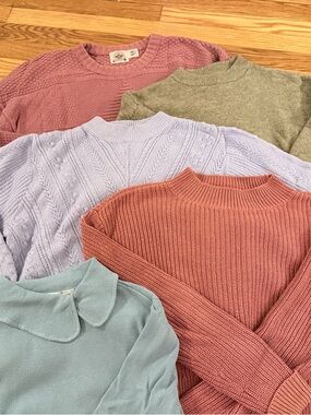 🌸 5 spring sweaters bundle size M\L